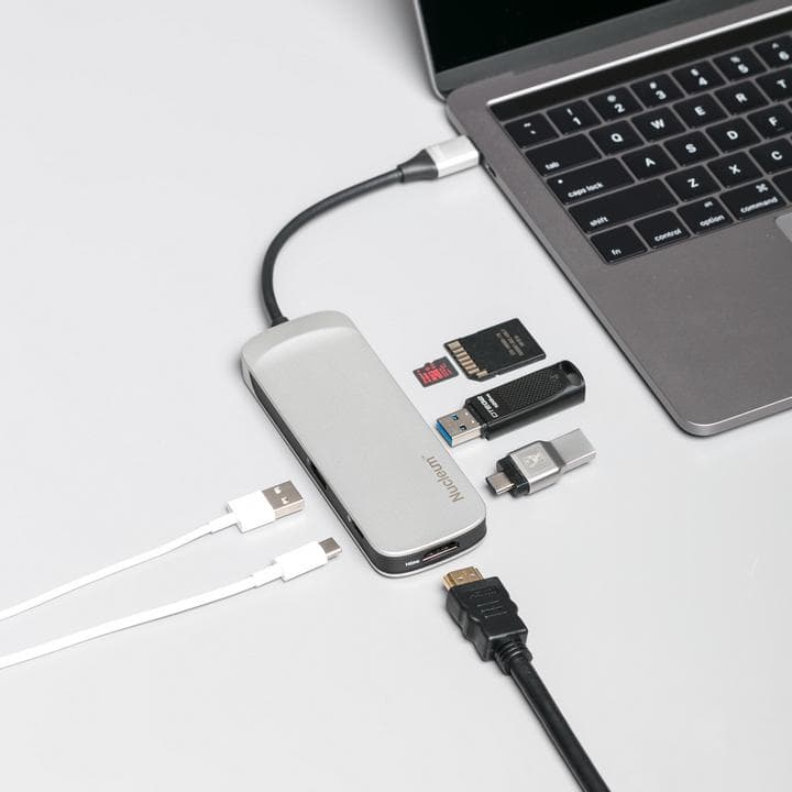 Kingston Nucleum (C-HUBC1-SR-EN) USB 3.0 Type-C 7 in one Multiport HUB