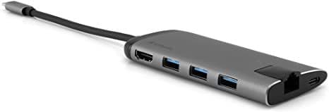 Verbatim USB-C Multiport HUB USB 3.0 Type-C to HDMI Adapter and Multiport HUB