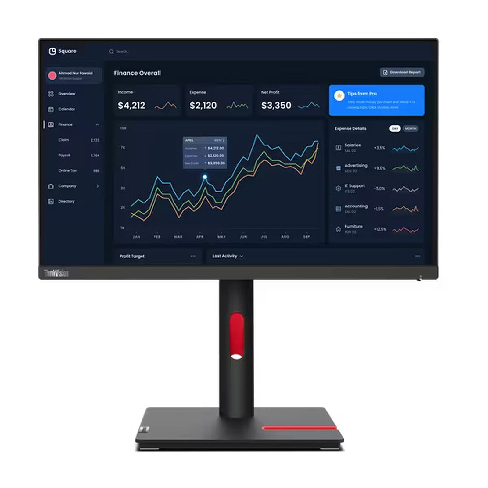 Lenovo ThinkVision T24i-30 WLED IPS Monitor