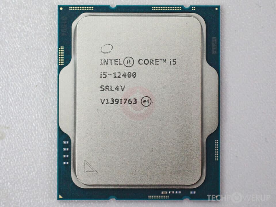 CPU Intel i5-12400 2.5-4.4 GHz 6 Cores 12 Threads