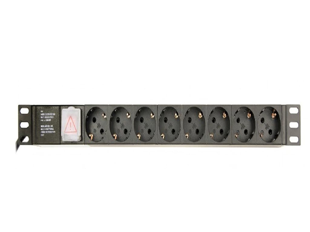 Gembird EG-PDU-014-C14 rack mount PDU 8 sockets 1U