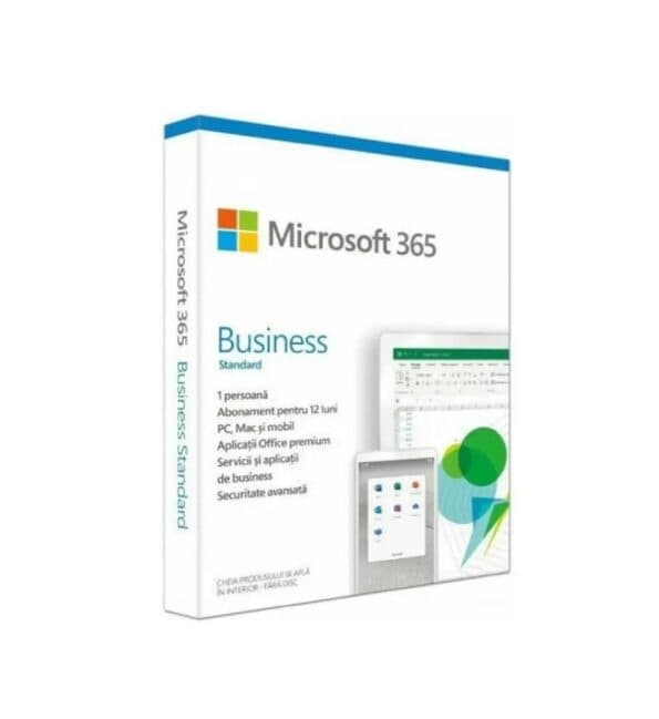 Microsoft 365 Bus Std Retail All Lng SubPKL 1YR Onln CEE Only DwnLd NR (CFQ7TTC0LDPB-0001-P1YY, KLQ-00217) 1-Desktop 365 day license for corporation, Word, Excel, PowerPoint, OneNote, Outlook, Access (only for PC), Publisher (only for PC), Skype for business, Microsoft Teams, Win10/11, MacOS, Android