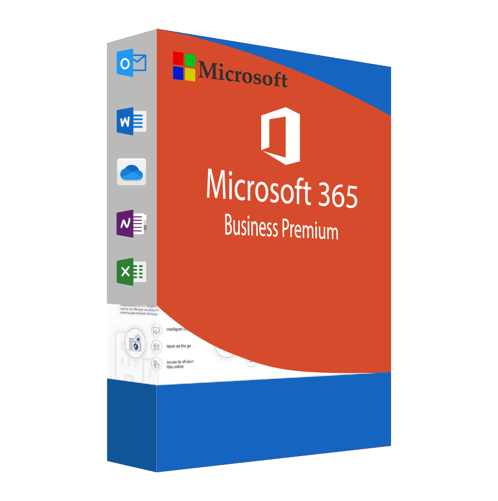 Microsoft 365 Bus Prem Retail All Lng SubPKL 1YR Onln CEE Only DwnLd NR (CFQ7TTC0LCHC-0002-P1YY) 1-Desktop 365 day license for corporation, Word, Excel, PowerPoint, OneNote, Outlook, Access (only for PC), Publisher (only for PC), Skype for business, Microsoft Teams, SharePointOnline, Outlook Customer Manager, Microsoft Bookings, Win10/11, MacOS, Android 50 Gb for corporative domaine emails One Drive Microsoft Cloud - 1Tb per users