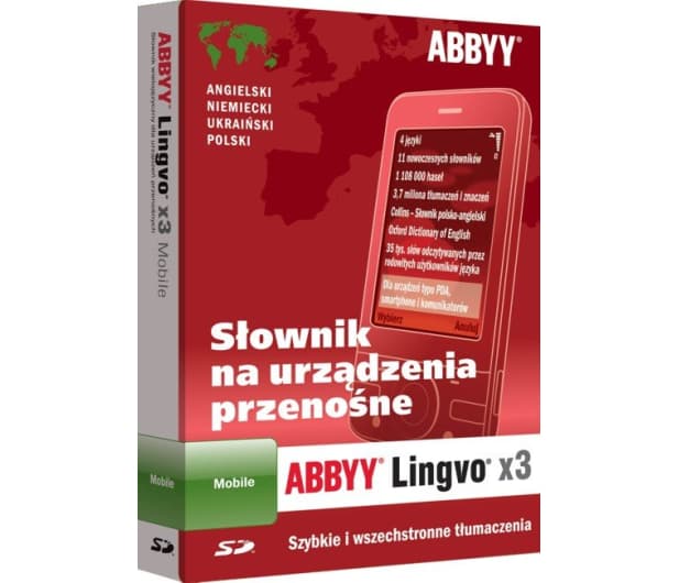 ABBY Lingvo X3 Mobile version 1-Desktop, 8 language translator for Windows mobile & Sumbian OS