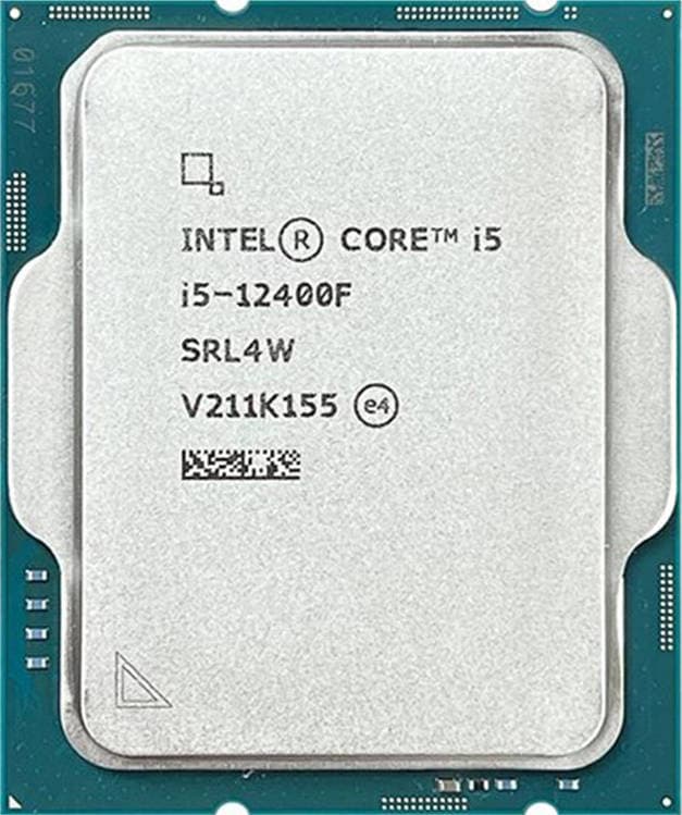 Intel Core i5-12400F up to 4.4 GHz Intel i5-12400F LGA1700 18Mb2.5-4.4 GHz P Cores