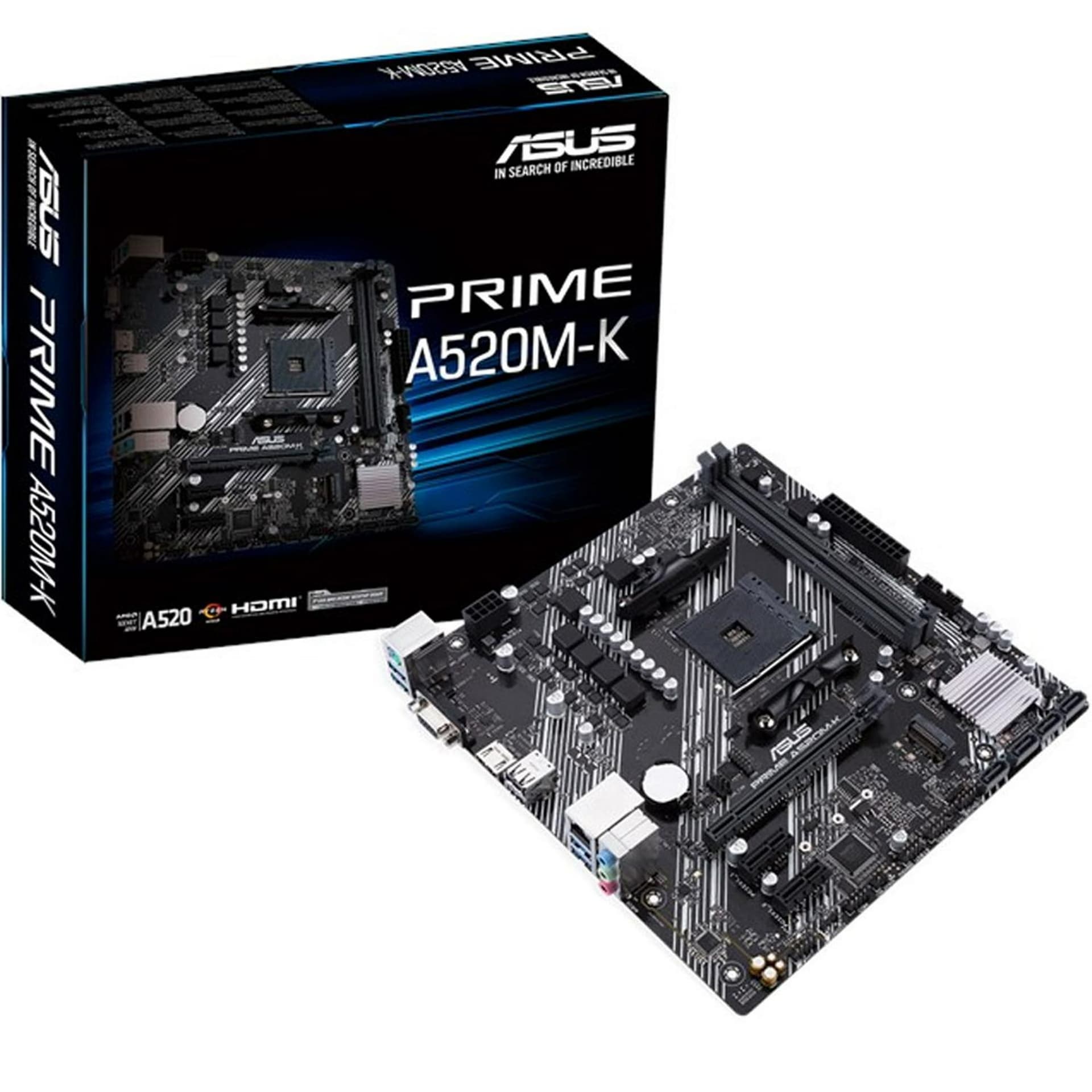 Asus Prime A520M-K AMD® A320 AM4s Ryzen
