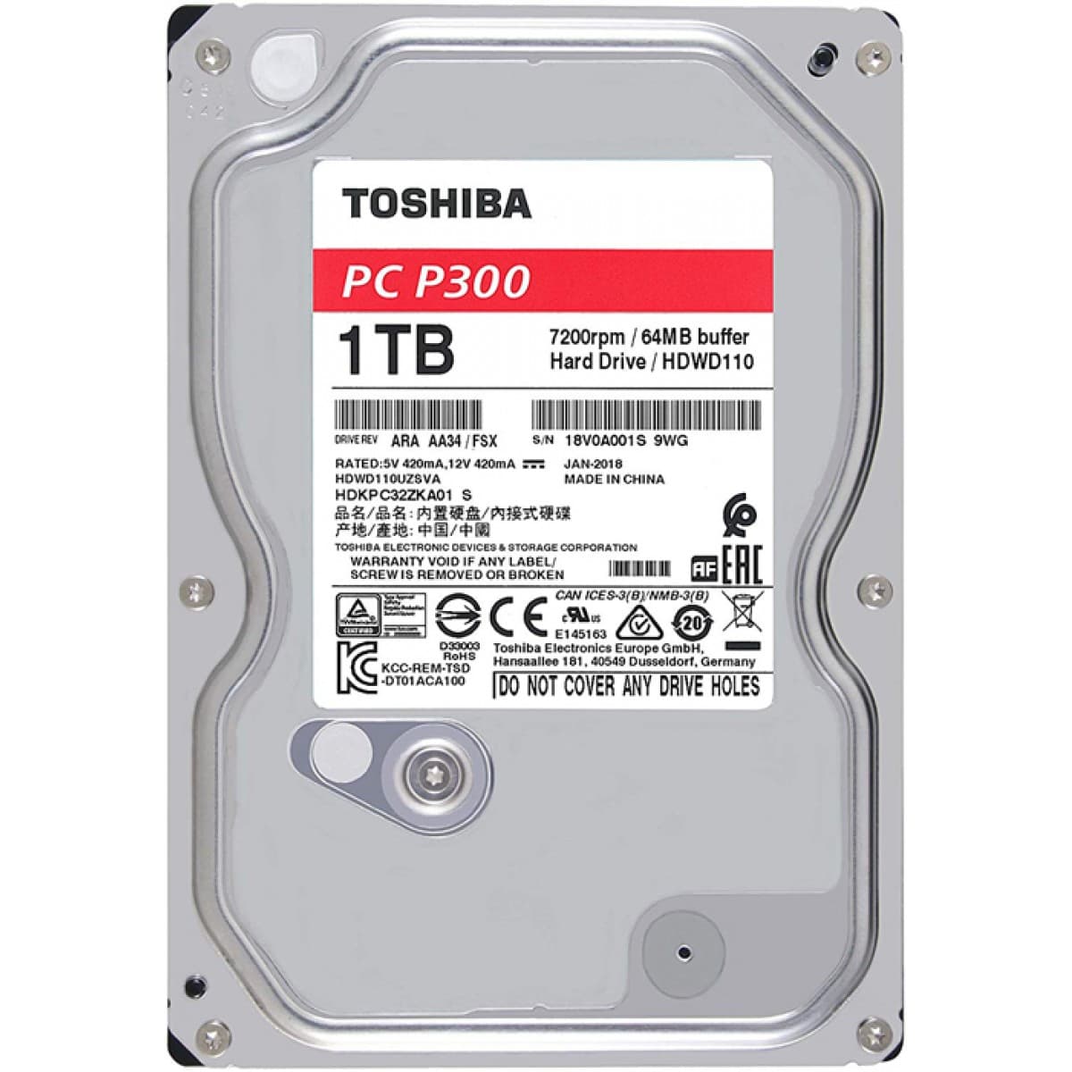 Toshiba P300 1TB (HDWD110UZSVA)