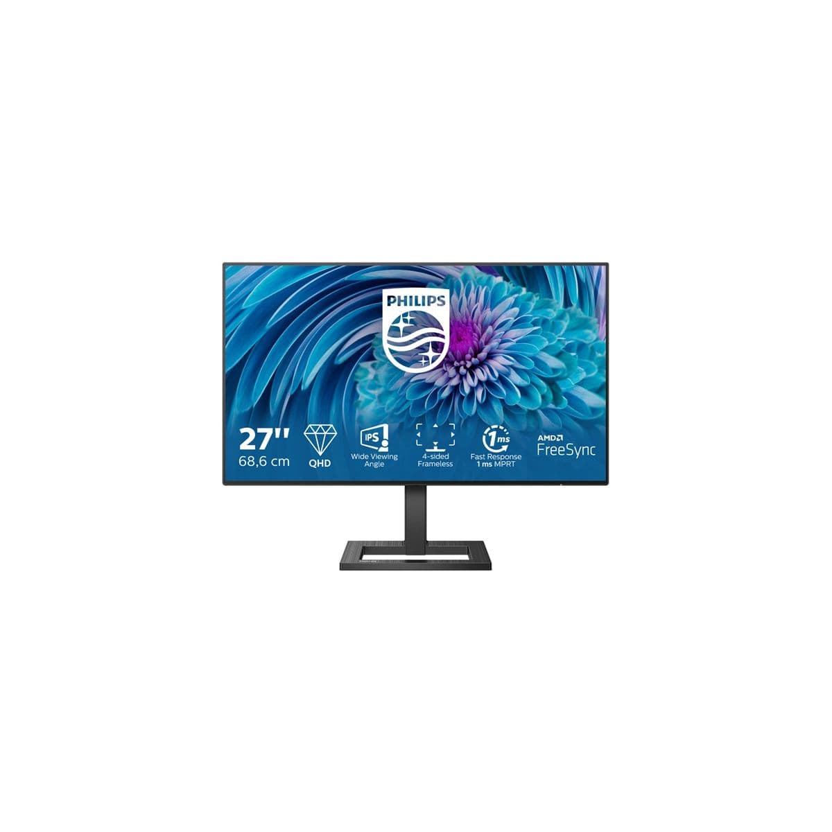 Philips 275E2FAE/00 WLED IPS monitor, 27" 4ms WQHD