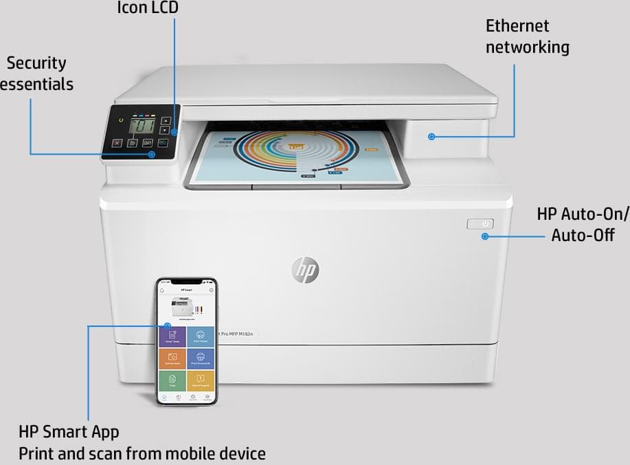 HP LaserJet Pro M182n (7KW54A) Print/Copy/Scan Colour