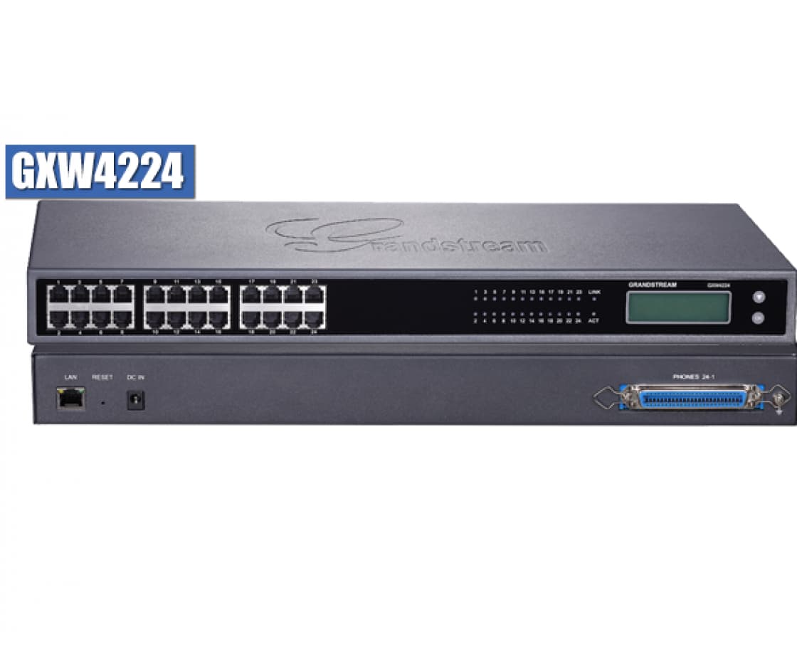 Grandstream GXW4224 VoIP Gateway24 FXS, 1Gbts portsCompatible with most modern IP-PBX