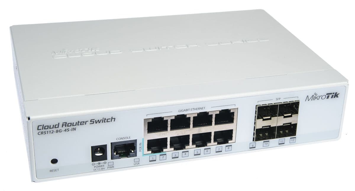 Gbt. LAN Router MikroTik CRS112-8G-4S-IN