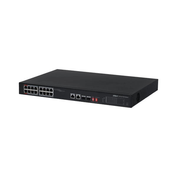 Dahua PFS3218-16GT-135 16 port 10/100/1000 PoE switch + 2 port SFP