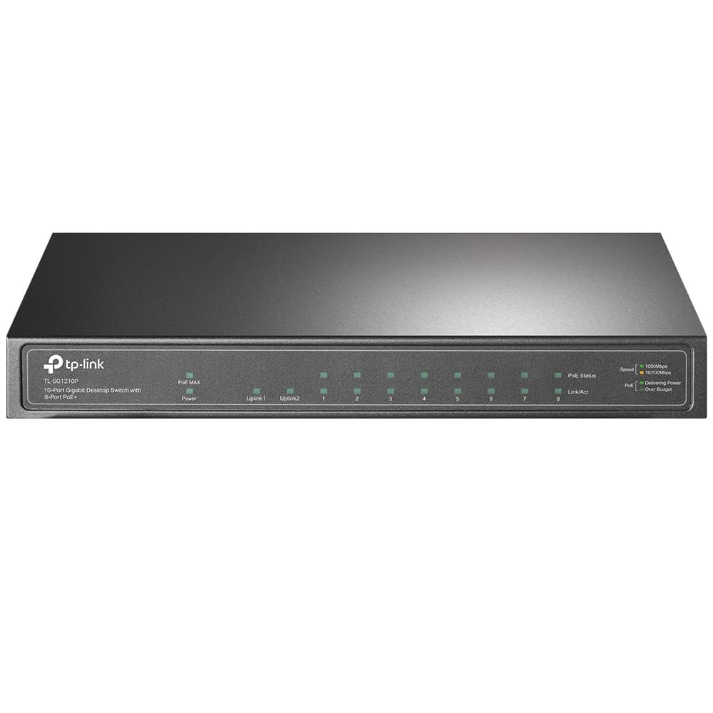 Tp-Link TL-SG1210P 10/100/1000 8 port steel case8port POE+
